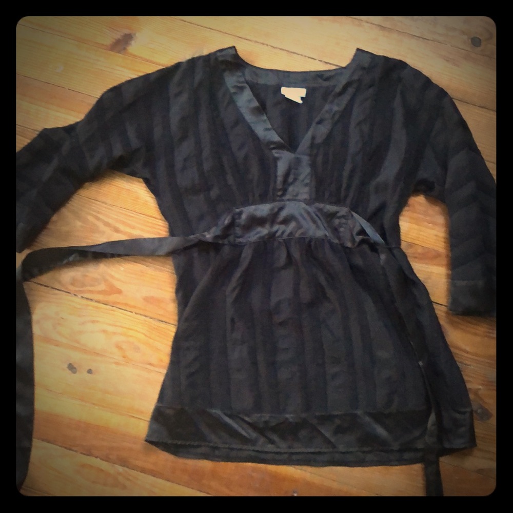 Silky black shirt